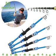HUAYUEJI Telescopic Fishing Rod Mini Travel Portable Fishing Tackle