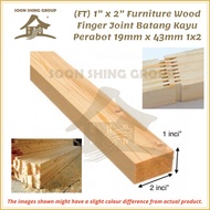 SFJ02 Furniture Wood Finger Joint Batang Kayu Perabot 19mm x 43mm 1"x 2"