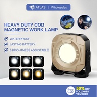 ATLAS COB Magnetic Work Lamp 6 Modes Rechargeable Portable Spotlight Ultra Bright Outdoor Emergency 