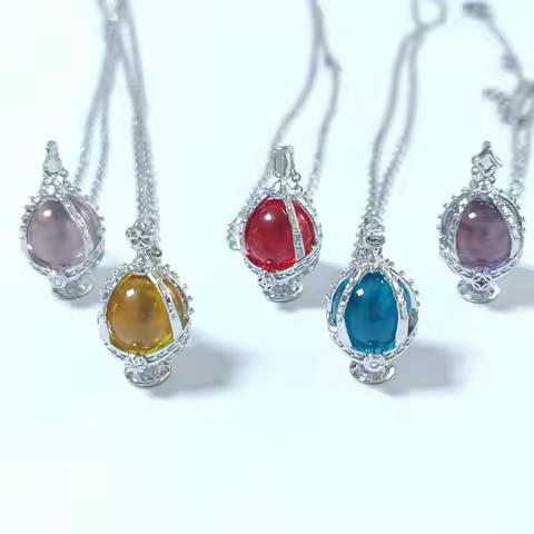 Anime Puella Magi Madoka Magica Kaname Madoka Akemi Homura Cosplay Necklace SOUL GEM Zircon Pendant 