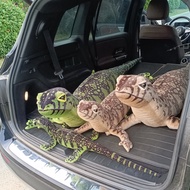Giant Lifelike Green / Brown Iguana Lizard Figurine Model Cute Reptile Lizard Plush Toys Simulation 