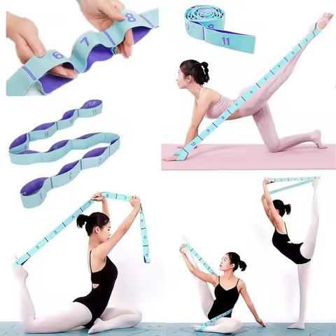 Stretching Straps Hamstring Stretcher Device Elastic Exercise Band Yoga Resistance Band Leg Exercise