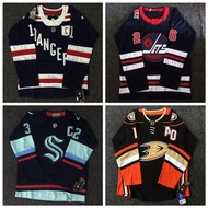 Nhl Hockey Jersey Hockey Retro Jersey Hiphop Hockey Jersey Long Sleeve Sweatshirt Loose Hip Hop Hip-