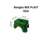 Bangku Jongkok Panjang M 826 Plastik / Anak / Pendek / Kursi / Duduk