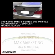 BMW 5 SERIES E60 2004-2010 P STYLE CAR SPOILER REAR TRUNK SPOILER LIP ABS SKIRT LIP BODYKIT