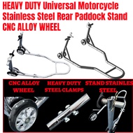 Universal  ALL SUPERBIKE  Paddock Stand ( Front / Rear ) / Alloy / Front Wheel Chock HEAVY DUTY Stai