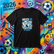 2026 Fifa World Cup Messi 10 Argentina Soccer Fan T Shirt Men Women Unisex White Football Jersey Gif