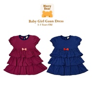 (1Y-3Y)Baju Baby Girl Dress | Gaun Dress Cotton Baju Budak Perempuan