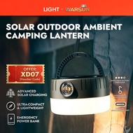 WARSUN XD07 Solar Camping Lantern LED Rechargeable Outdoor Hanging Tent Light Portable Ambient
