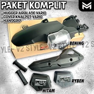 HUGGER SPAKBOR KOLONG + COVER TAMENG KNALPOT VARIO 125 150 PCX 150 CBU LOKAL MODEL AIRBLADE VIETNAM AIR BLADE ORIGINAL IMPORT MOSCOW HONDA HUGER TANK RESERVOIR COVER TANG BOTOL RADIATOR MODEL AIRBLADE VARIO 125 150 160 ABS CBS PCX CBU AIR BLADE