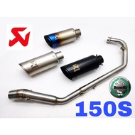 Exhaust Benelli 150S Ekzos Tabung Power Boom 150 S Muffler Akrapovic Full System Stainless Steel Acc