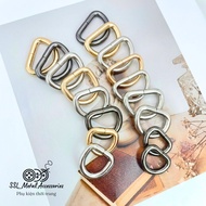 (10 pieces) 4mm thick metal D-rings, bag making accessories, many sizes HB-DT15/DT20/DT25, SHELF 2-5