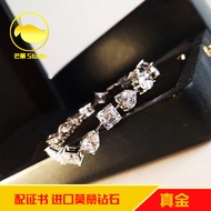 4 Carat Women's Raindrop Bracelet PT950 Platinum Imported Moissanite Diamond Bracelet Light Luxury A