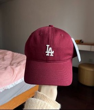🏆官方認證紫鑽商戶🏆MLB酒紅色帽子la小標CP77