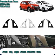 Perodua Axia Gxtra Style Axia 2021-2022 Car Fog Light Frame Cover Garnish Accessories