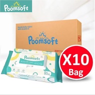 POOMSOFT Non Alcohol Baby Wet Wipes (800 Pcs/ 10Pack) Tisu Child Tissue