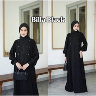Abaya Hitam Gamis Wanita Terbaru Fashion Muslim Arabian Dubai Turkey Kombinasi Abaya Billa / Abaya H
