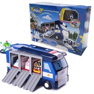 Poli Deformed Police Car Poli Truck Toy Car Rescue Headquarters Set Small Car Storage Boys Children 