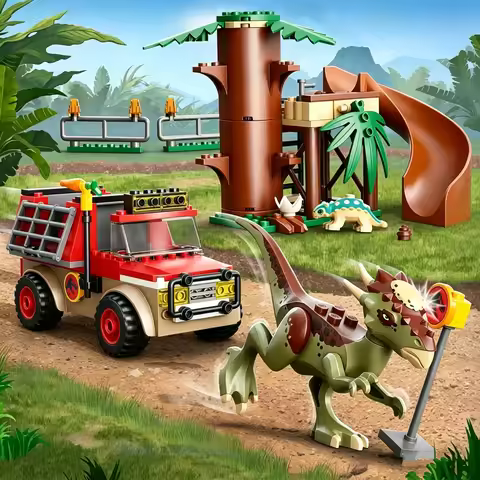Third Party Compatible Sets Dinosaur World Park Series Building Blocks 76939 Stygimoloch Dinosaur Es