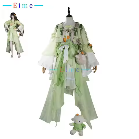 Where Winds Meet Green Prairie Female Player Cosplay Costumes Women Chinese Wuxia Clothings Hallowee