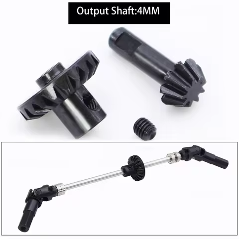 MN99s V2 MN82S MN78 Steel Helical Bevel Axle Gear 9T/20T Drive Shaft Gear Set 4mm Output For 1/12 MN