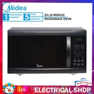 Midea EM825AGS Microwave Oven EM825AGS-BK 25L with LED Display (Black)