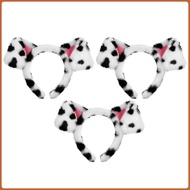 【Ready Stock】  3 PCS Halloween Costumes Hair Jewelry Dalmatian Headband Ears Dalmatine Dog for Parti