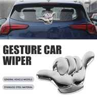 Rear Chrome Wiper Hat Hitman Rear Wiper Knob Hangloose Glanz Universal