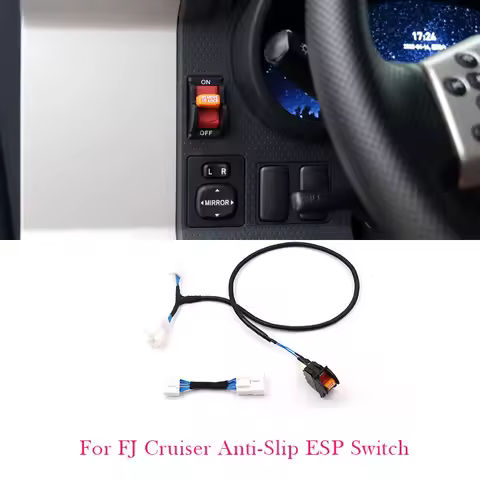 ABS Anti-skid Switch Compatible with Toyota Land Cruiser Prado LC300 LC200FJ Cruiser ESP Off-road An