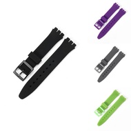 Watch Premium Silicone Strap Accessory For Swatch 16mm 17mm 19mm 20mm