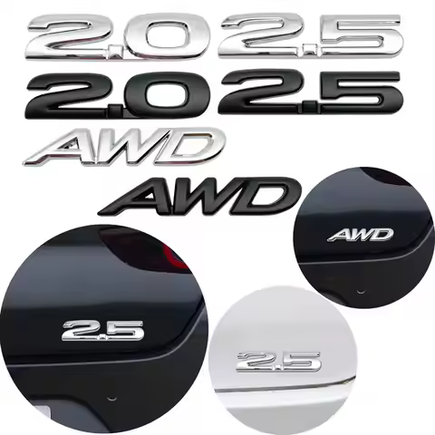 Auto 3D Metal 2.0 2.5 AWD Logo Car Side Rear Trunk Emblem Decal Chrome Sticker For Mazda MS MX30 MX5