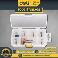 Deli Toolboxes/Kotak Perkakas PP Dua Ukuran Untuk Paku Mur Kail pancing DL43200X /Alat Perkakas