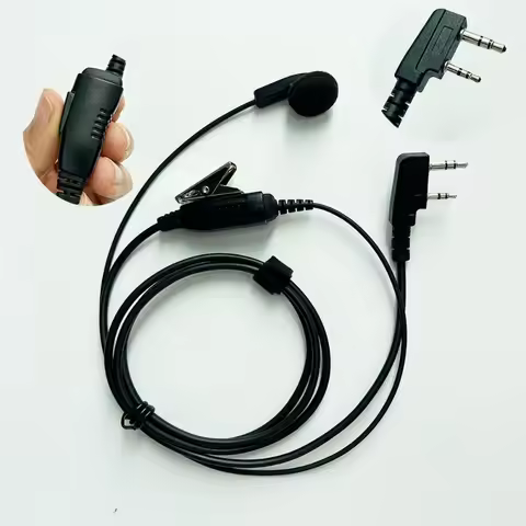 9Pcs Walkie Talkies Earpiece with Mic Compatible for Baofeng Radio BF-F8HP UV-82 UV-82HP UV-82C UV-5