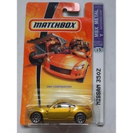 Diecast Car Scale 1: Hotwheels Matchbox Nissan 350z gold yellow Matchbox Nissan 350Z yellow Metal 20