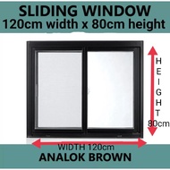 ┋❡❖sliding window with free screen 120cm width x 80cm height