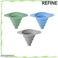 REFINEMENT Kitchen Funnel Set, Foldable Multi-Purpose Silicone Funnel, Upgrade Wide Mouth Collapsibl