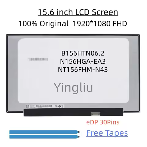 B156HTN06.2 N156HGA-EA3 C3 NT156FHM-N43 V8.0 15.6 inch laptop LCD screen for Lenovo ideapad 3-15ITL6