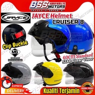 JAYCE Cruiser 8 Half Helmet Topi Keledar Separuh Design By BKP Motor Original SIRIM Steng Kura Cruis