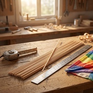 🧶 20Bhg Alat Layang-Layang Bambu Beige Kokoh Dan Sesuai Buat Sendiri