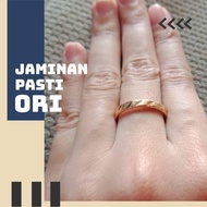 Cincin Emas 1gr Emas Muda Asli Polos Cincin Kawin Cincin Emas