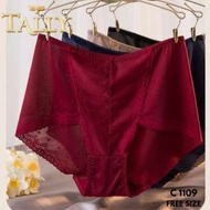 TALLY Celana Dalam Wanita Bahan Renda fit to L - XL BB 75kg Cd Lace Motif Bunga Lembut dan Elastis C