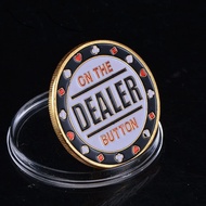 Poker Card Guard Protector Poker Card Metal Souvenir Lucky Coin Poker Game Holdem Accessories Chip C
