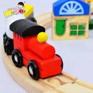 48 PCS WOODEN TRAIN 8 GLYPH TRACK READY STOCK