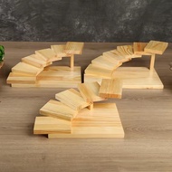 Aesthetic Wooden Sushi Stair Tray D79