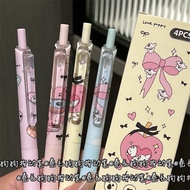 Black Ink Mechanical Pens, 4 pcs Love Puppy Shallow Pens