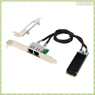 [J X Q K] Industrial Grade 2.5G Gigabit Ethernet Card Dual Port Network Card M. 2 B+ M KEY I226-T2 G