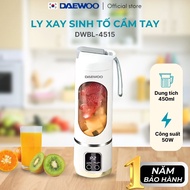 Máy xay cầm tay DAEWOO DWBL-4515 (450ml) Ly xay trái cây thông minh nhỏ gọn tiện lợi