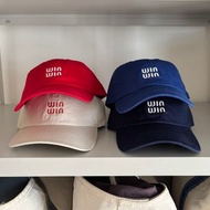 Winwin 刺繡棒球帽 純棉老帽 中性款 黃銅釦 全4色