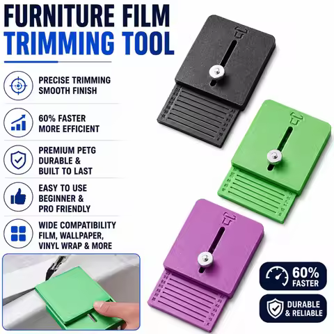 Furniture Edge Trimming Guide Anti-Slip Precision Adjustable DIY Edge Wrap Cutting Template Tool for