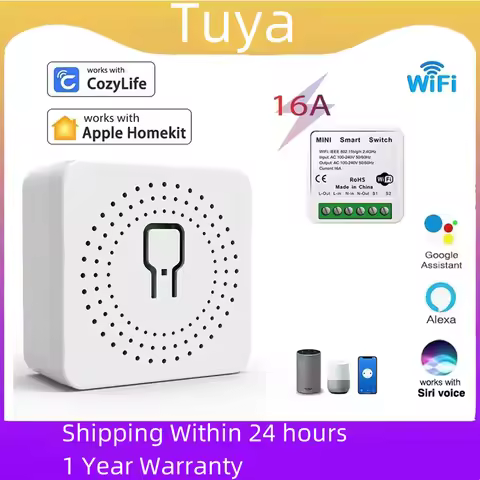 Smart Wireless Switch Mini Wifi Relay Breaker Siri Voice Wifi Smart Switches Control for Apple Homek